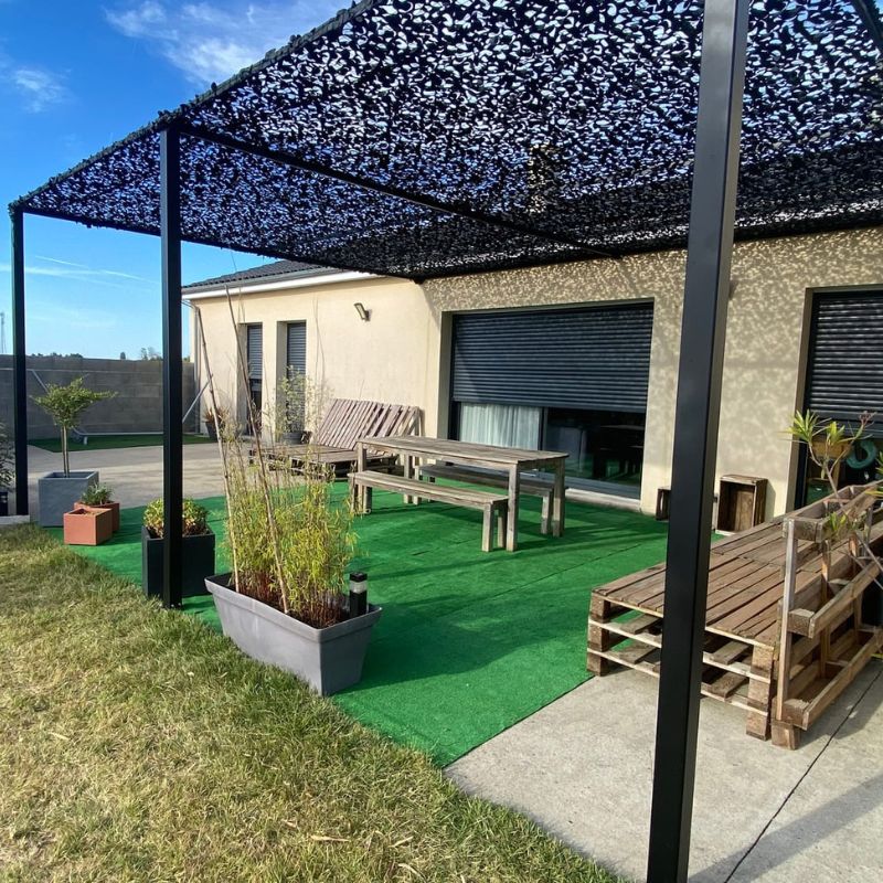 Rete mimetica rinforzata nera