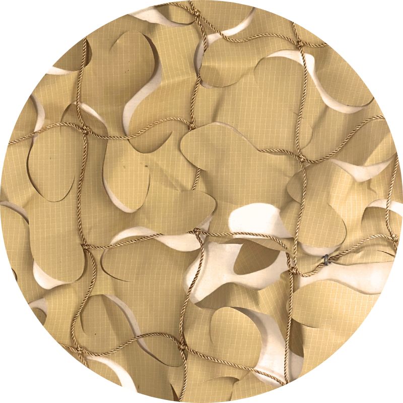 Rete mimetica rinforzata con sabbia