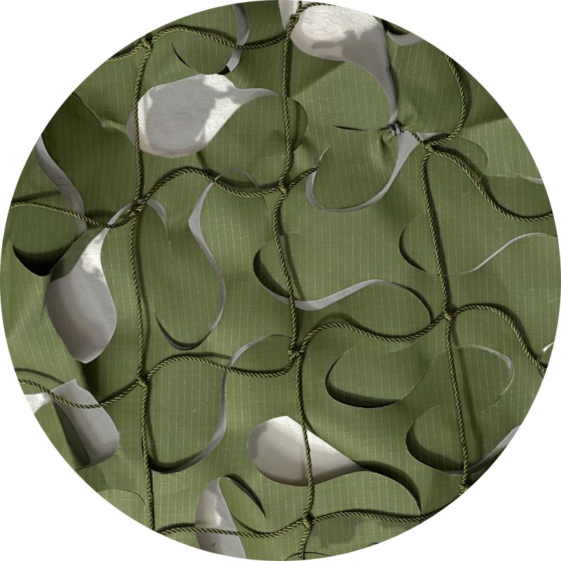 Rete mimetica triangolare verde