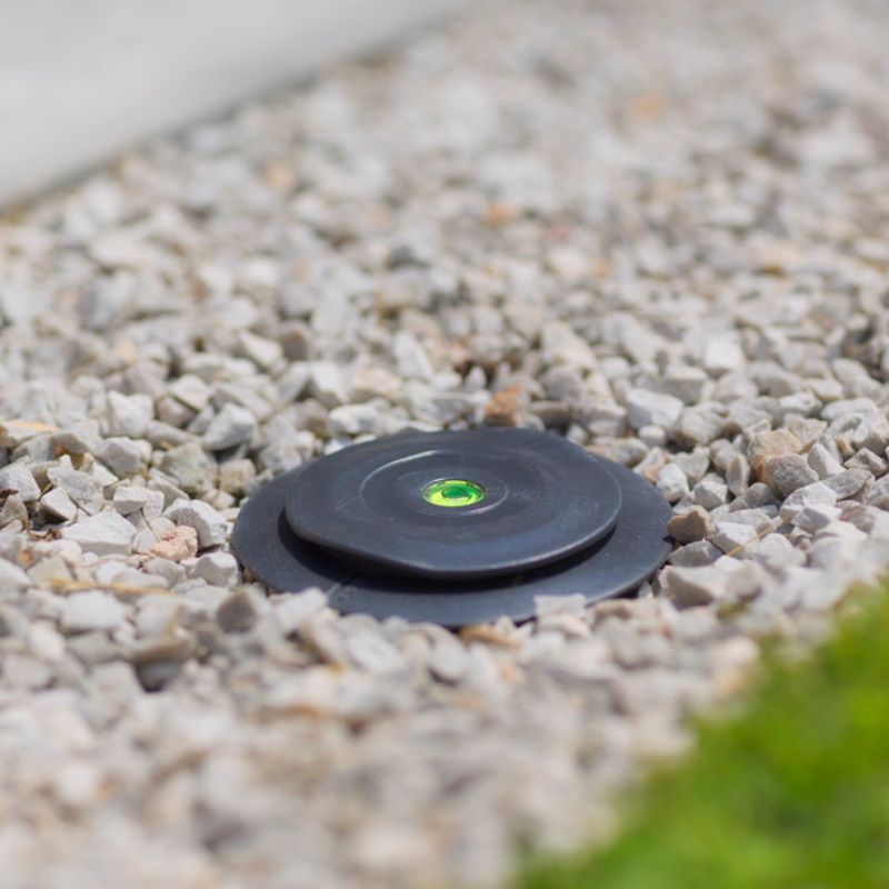 Base di ancoraggio in alluminio per l'avvitamento o la sigillatura su pali telescopici