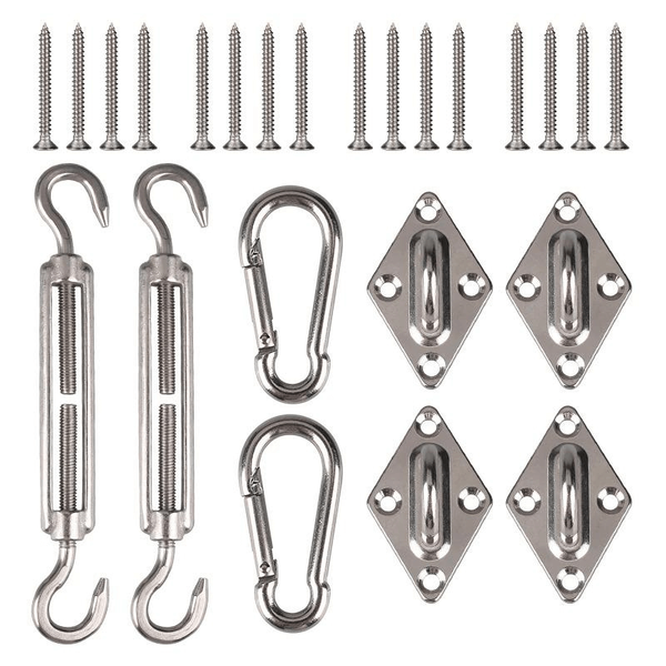 Kit di fissaggio per rete mimetica