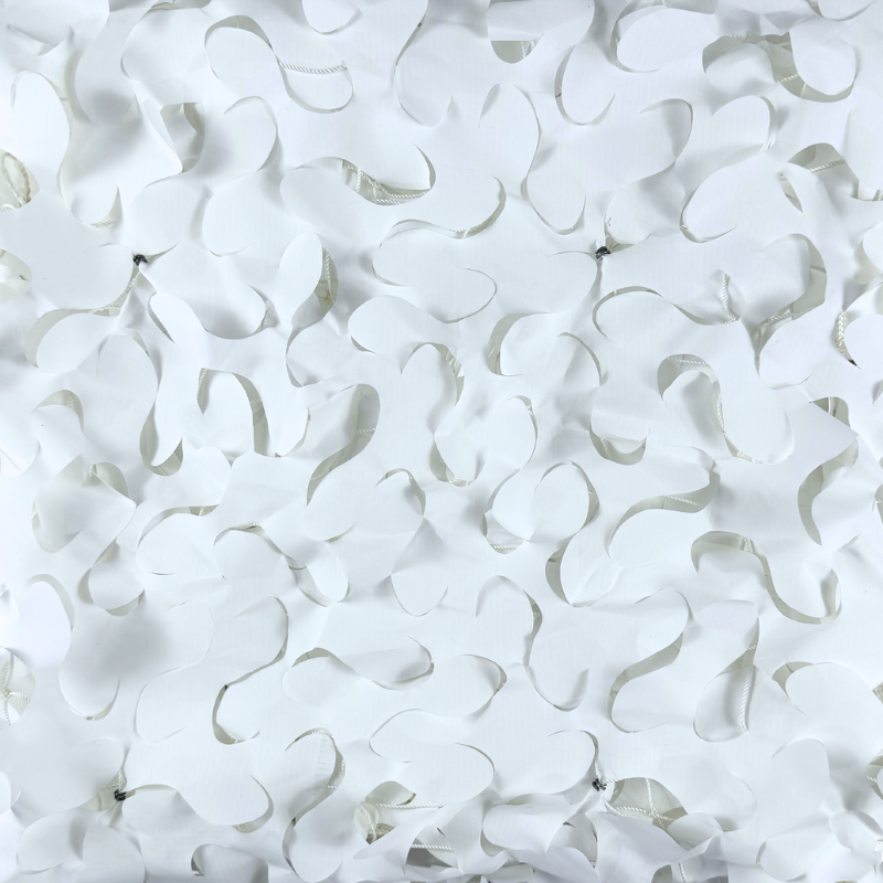 Rete mimetica rinforzata con cavo d’acciaio