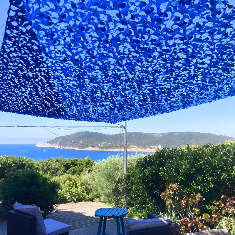 Rete mimetica rinforzata blu