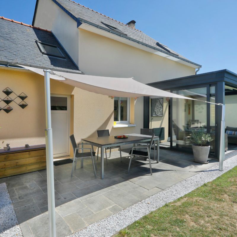 Palo telescopico in alluminio per reti mimetiche