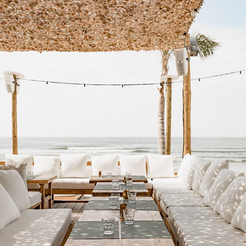 Rete mimetica rinforzata con sabbia