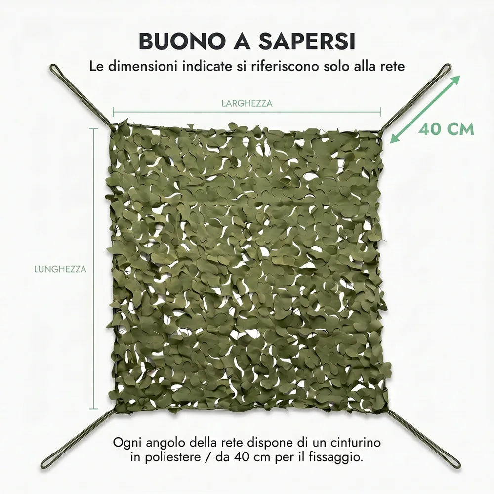Rete mimetica triangolare militare