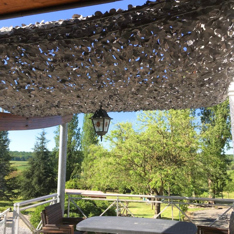 Rete mimetica rinforzata grigia