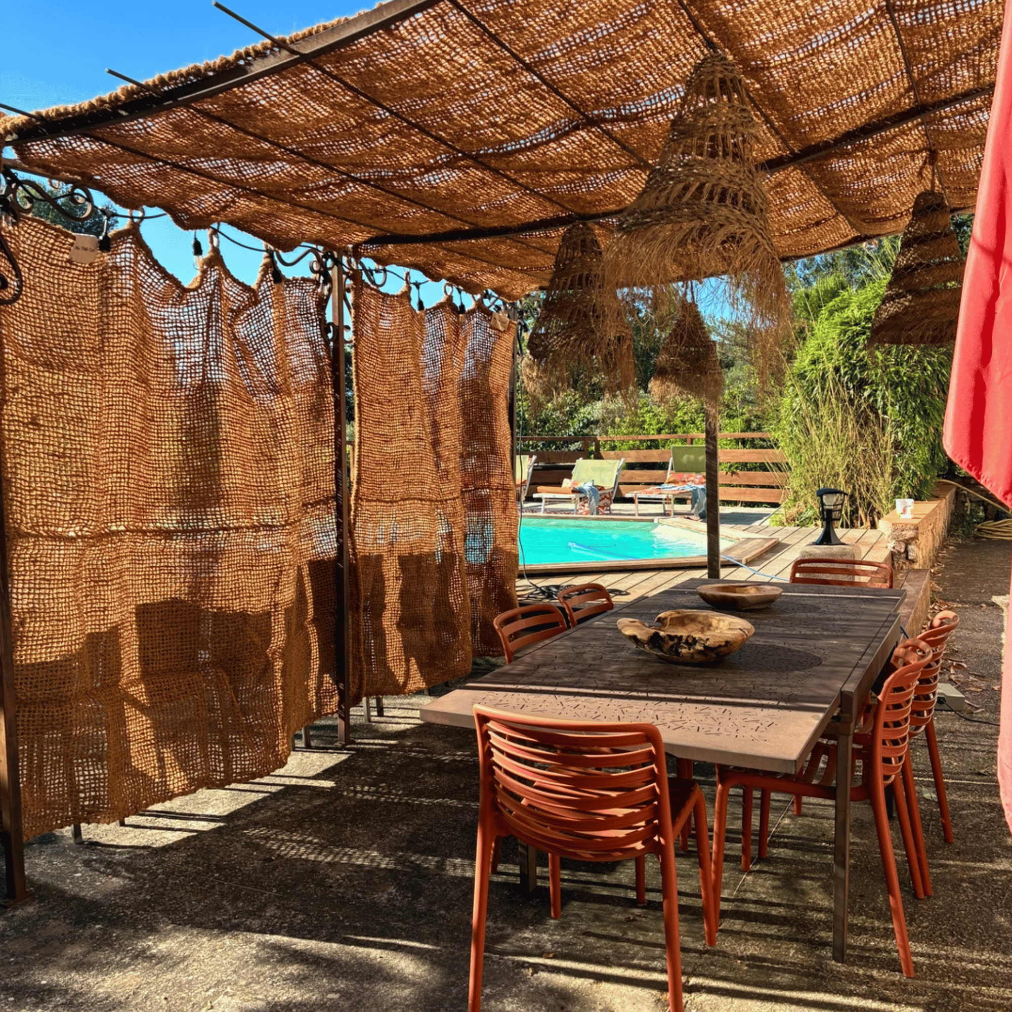 tenda in fibra di cocco