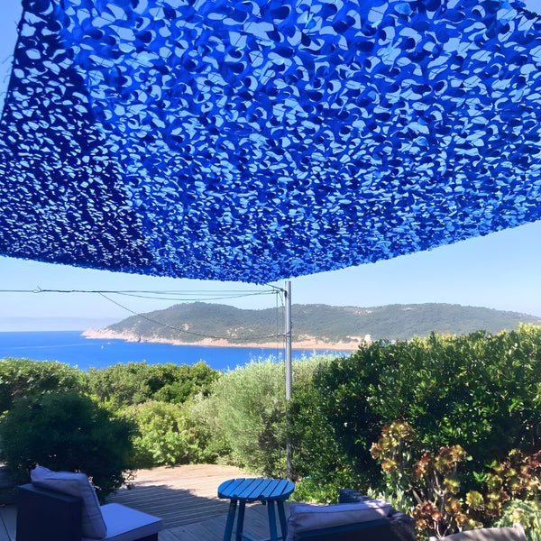 Rete mimetica rinforzata blu