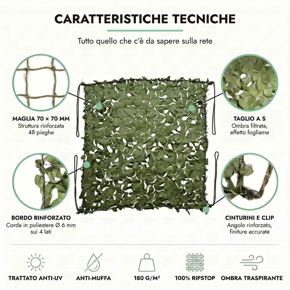 Rete mimetica verde