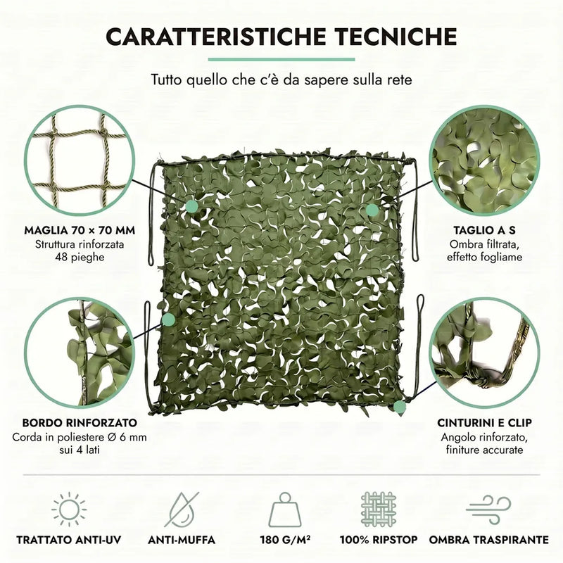 Rete mimetica verde