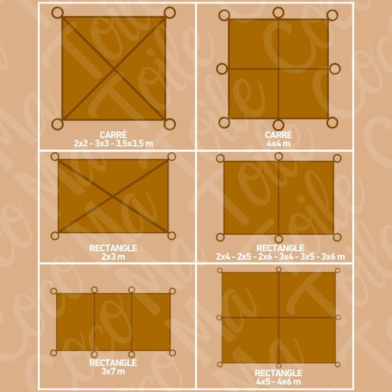 Rete ombreggiante in fibra di cocco